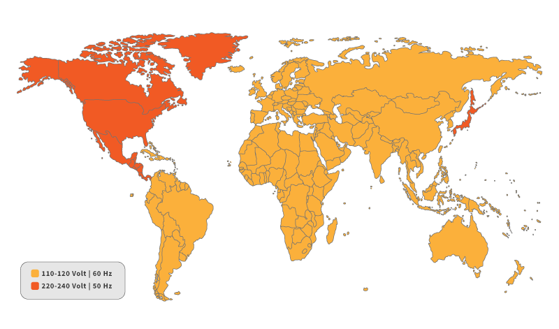 tipologie di prese nel mondo